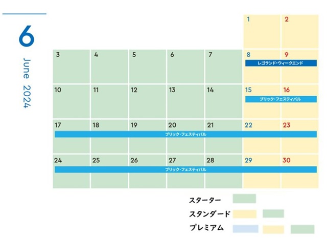 レゴ2024.6年パス