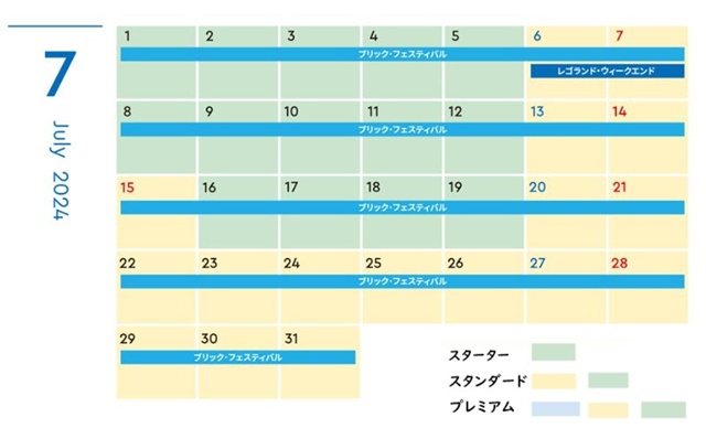 レゴ年パス7月